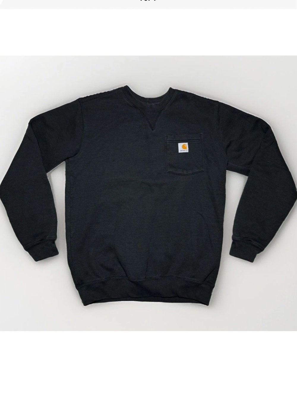 Carhartt Men’s Original Fit Pocket Crewneck Sweatshirt Workwear Size Small Black